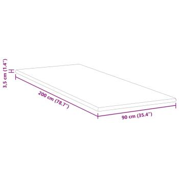 Matratzentopper aus Memory-Schaum 90 x 200 cm 3,5 cm Thick Weiß