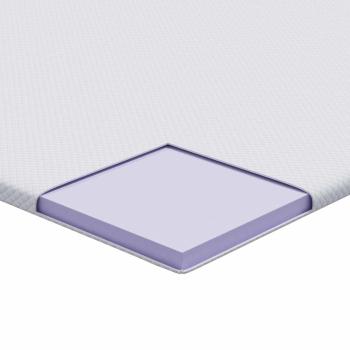 Matratzenpads Weiß 200 x 200 cm 100% Polyester Jacquardstoff