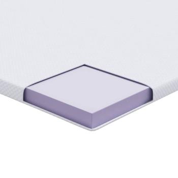 Matratzentopper aus Memory-Schaum 90 x 190 cm Thick Weich Weiß