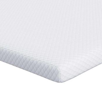 Matratzenpads Weiß 200 x 200 cm 100% Polyester Jacquardstoff