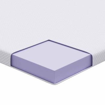 Matratzentopper aus Memory-Schaum 80 x 200 cm Thick Weich Weiß