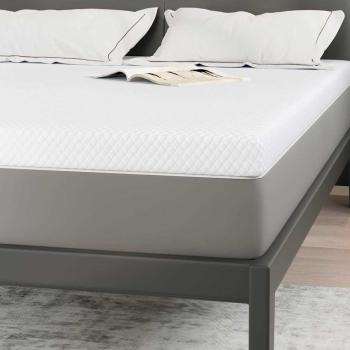 Matratzentopper aus Memory-Schaum 160 x 200 cm Thick Weich Weiß