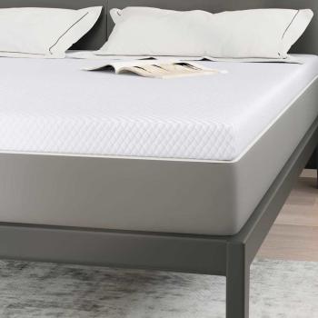 Matratzentopper aus Memory-Schaum 180 x 200 cm Thick Weich Weiß