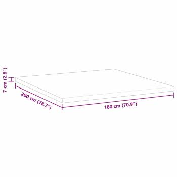 Matratzentopper aus Memory-Schaum 180 x 200 cm Thick Weich Weiß