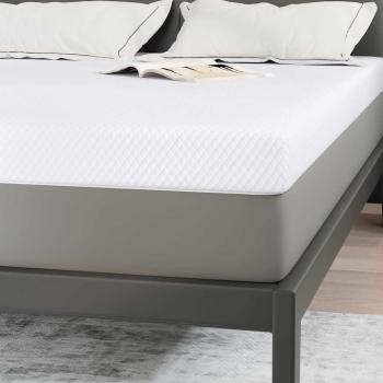 Matratzentopper aus Memory-Schaum 140 x 200 cm Thick Weich Weiß