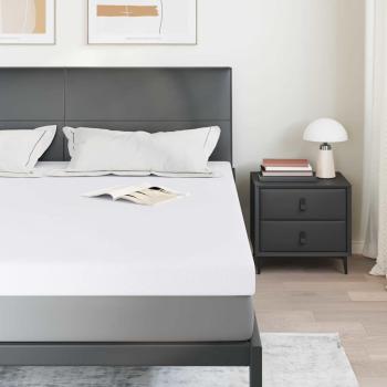 Matratzenpads Weiß 180 x 200 cm 100% Polyester Jacquardstoff