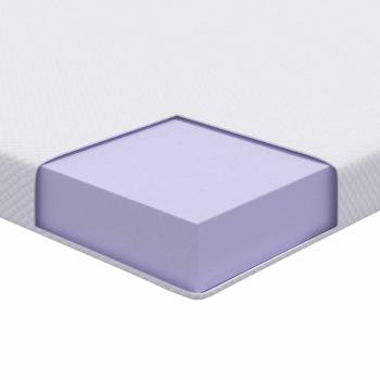 Matratzentopper aus Memory-Schaum 200 x 200 cm Thick Weich Weiß