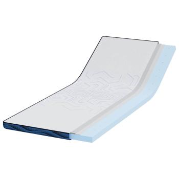 Matratzenpads Weiß und Blau 80 x 200 cm