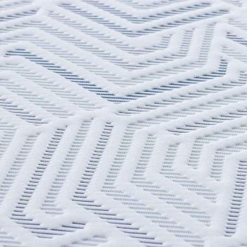 Matratzenpads Weiß und Blau 100 x 200 cm