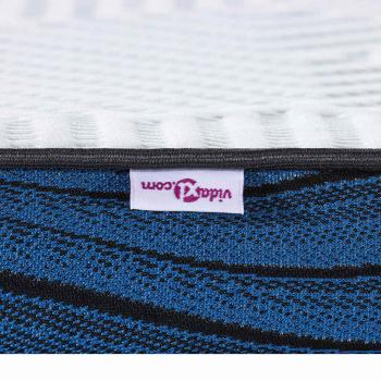 Matratzenpads Weiß und Blau 180 x 200 cm