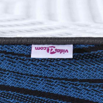 Matratzenauflage Weiß 80 x 200 cm Jacquard-Stoff