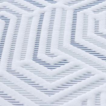 Matratzenauflage Weiß 80 x 200 cm Jacquard-Stoff
