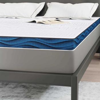 Matratzenpads mit Tür Weiß und Blau 140 x 190 cm