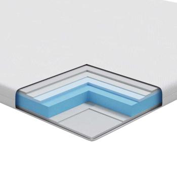 Matratzenpads Weiß 90 x 190 cm 100% Polyester Jacquardstoff