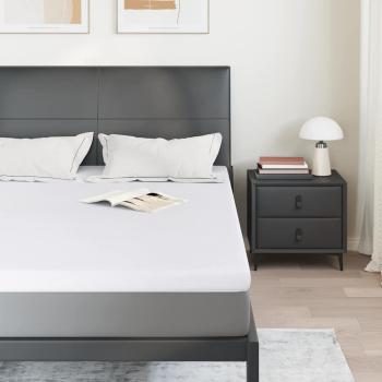 Matratzenpads Weiß 140 x 200 cm 100% Polyester Jacquardstoff