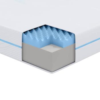 Matratzen Weiß 80 x 200 cm 100% Polyester Jacquardstoff