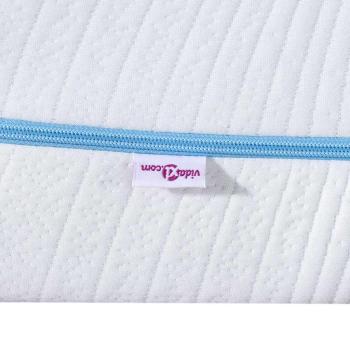 Matratzen Weiß 140 x 190 cm 100% Polyester Jacquardstoff