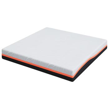 Matratzen Weiß, Grau 200 x 200 cm 100% Polyester Jacquardstoff