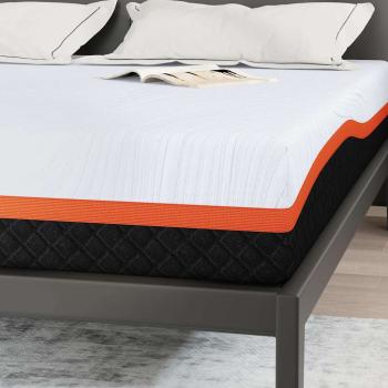 Matratzen Weiß, Grau 200 x 200 cm 100% Polyester Jacquardstoff
