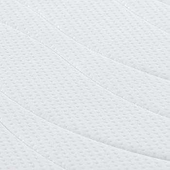 Matratze Weiß 70 x 200 cm Jacquard-Stoff