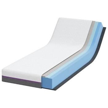 Matratzen Weiß und Grau 100% Polyester Jacquardstoff