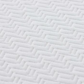 Matratzen Weiß, Grau 120 x 200 cm 100% Polyester Jacquardstoff