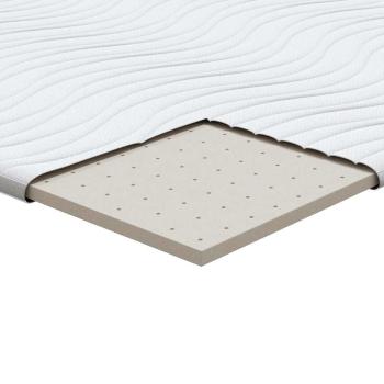 Matratzenauflage Weiß 80 x 200 cm Strickstoff