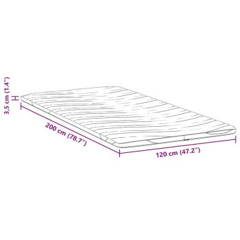 Matratzenpads Weiß 120 x 200 cm Nicht klebendes Polyester