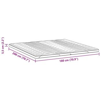 Matratzenpads Weiß 180 x 200 cm Nicht klebendes Polyester