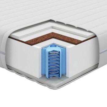 Matratzen Weiß 100 x 200 cm 100% Polyester-Gewebe