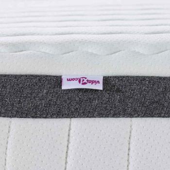 Matratzen 2 pcs Weiß, Grau 70 x 200 cm Strickstoff