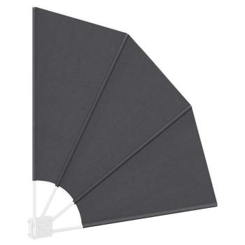 Balkon Sichtschutz Schwarz 115 x 115 cm Stoff