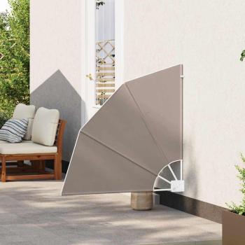 Balkon Sichtschutz Taupe 115 x 115 cm Stoff