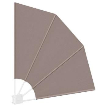 Balkon Sichtschutz Taupe 115 x 115 cm Stoff