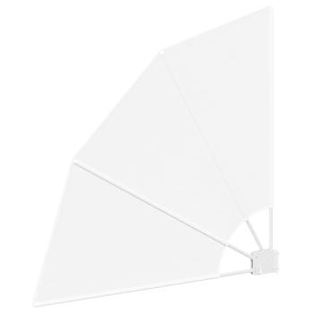 Balkon Sichtschutz Weiß 115 x 115 cm Stoff