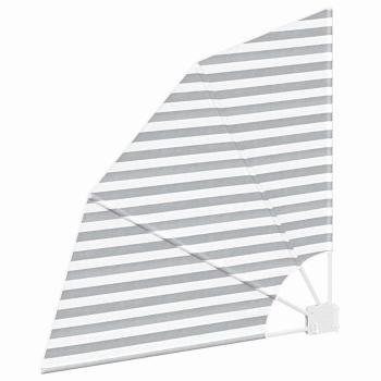 Balkon Sichtschutz Anthrazit und Weiß 115 x 115 cm Stoff