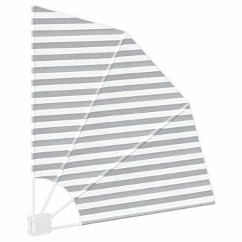 Balkon Sichtschutz Anthrazit und Weiß 115 x 115 cm Stoff