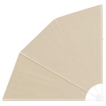 Balkon Sichtschutz Beige 140 x 140 cm Stoff