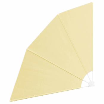 Balkon Sichtschutz Sandfarbe 140 x 140 cm Stoff