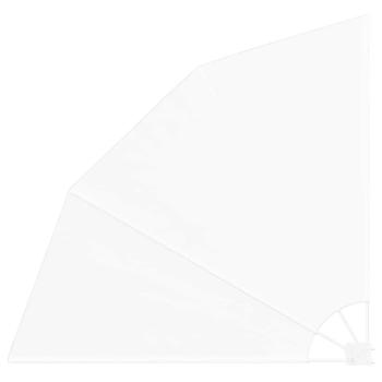 Balkon Sichtschutz Weiß 140 x 140 cm Stoff