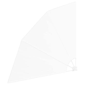 Balkon Sichtschutz Weiß 140 x 140 cm Stoff