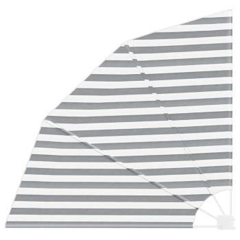 Balkon Sichtschutz Anthrazit und Weiß 140 x 140 cm Stoff