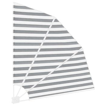 Balkon Sichtschutz Anthrazit und Weiß 140 x 140 cm Stoff