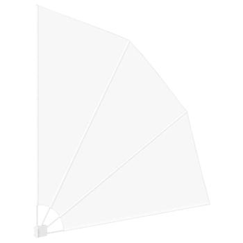 Balkon Sichtschutz Weiß 210 x 210 cm Stoff