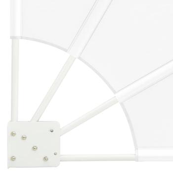 Balkon Sichtschutz Weiß 210 x 210 cm Stoff