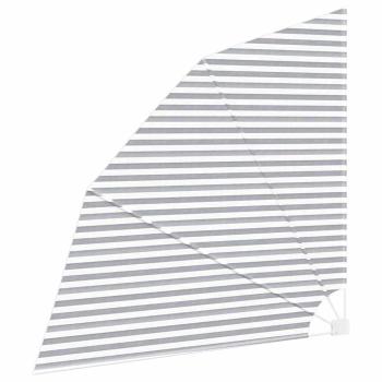 Balkon Sichtschutz Anthrazit und Weiß 210 x 210 cm Stoff