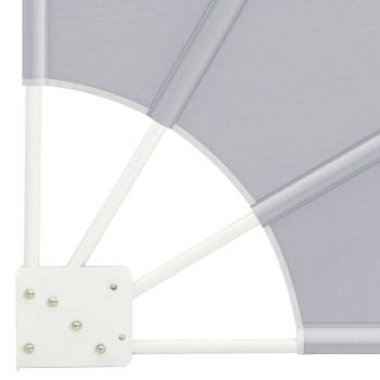 Balkon Sichtschutz Grau 115 x 115 cm Stoff