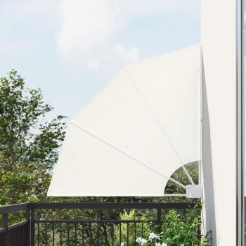 ARDEBO.de - Balkon Sichtschutz Creme 115 x 115 cm Stoff