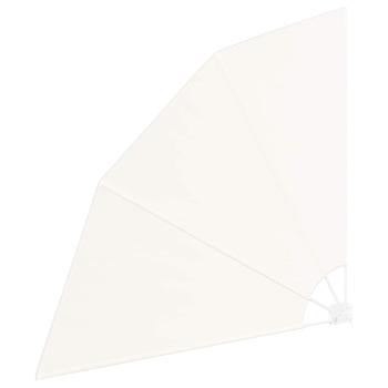 Balkon Sichtschutz Creme 160 x 160 cm Stoff