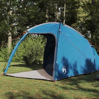 Zelt mit Dach mit Luftentlüftung Blau Mittel Polyester und Fiberglas